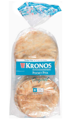 PITA Kronos Pocket Pita, Original 6 Inch, 10 ct. 25oz – Parthenon Foods