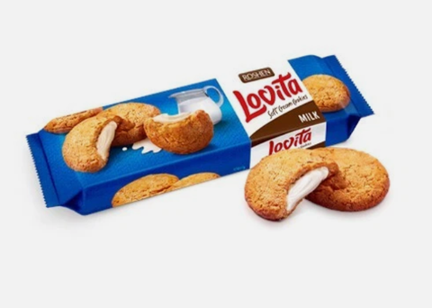 Lovita Filled Cookies, Milk (Roshen) 127g - Parthenon Foods