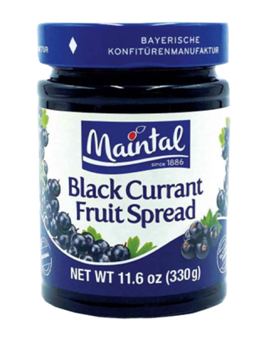 Maintal Black Currant Fruit Spread, 11.6 oz (330g) - Parthenon Foods