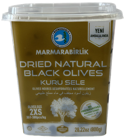 Dried Sele Black Olives, Kuru Sele (Marmarabirlik) 800g
