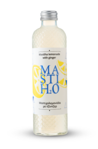 MASTIH2O Sparkling Mastiha Lemonade with Ginger, 330 ml - Parthenon Foods