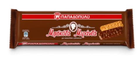 Miranda Chocolate Coated Biscuits (Papadopoulos) 140g