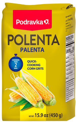 Polenta (Palenta), Corn Grits, (Podravka) 15.9 oz (450g)