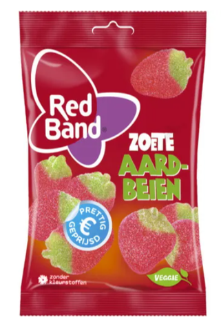 Red Band Sweet Strawberry Gummies, 180g - Parthenon Foods