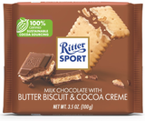 Ritter Sport Milk Chocolate with Butter Biscuit, 100g - Parthenon Foods