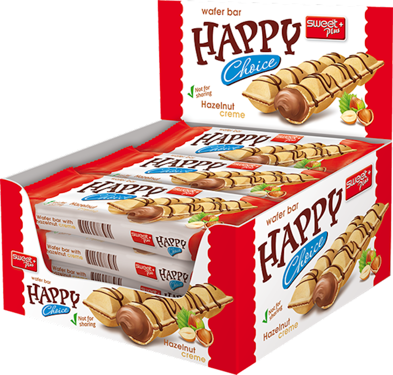 HAPPY WAVE ハッピーウェーブ ココア味 15包 Happy Choice Wafer Bar (Sweet Plus) CASE (12 x 45g) – Parthenon Foods