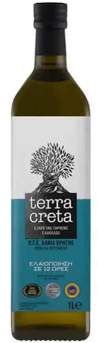 Terra Creta Extra Virgin Olive Oil, 1L Blue Bottle - Parthenon Foods