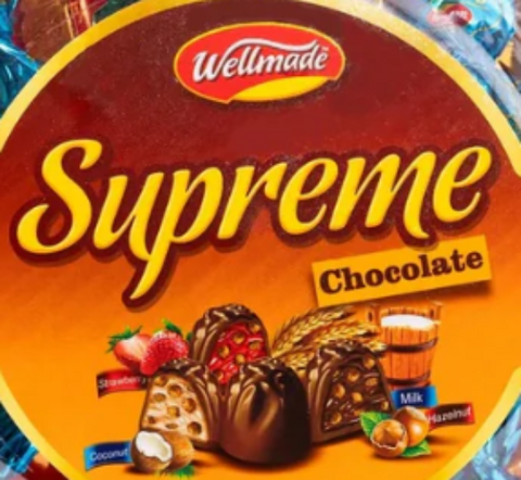 Supreme Assorted Chocolates with Rice Crisps (Wellmade) 700g - Parthenon Foods