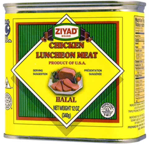 Chicken Luncheon Meat (ziyad) 12oz
