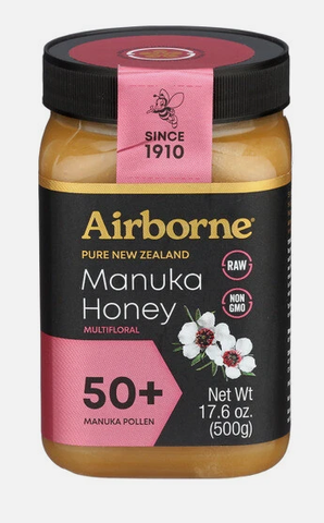 Airborne Manuka Honey 50 +, 17.6 oz (500g) - Parthenon Foods