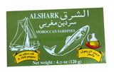 Moroccan Sardines in Olive Oil & Chili Peppers (ALSHARK) 120g - Parthenon Foods
