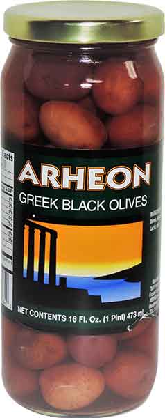 Greek Black Olives (Arheon) 16 oz – Parthenon Foods