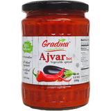 Ajvar Hot Vegetable Spread (gradina) 19.3oz - Parthenon Foods