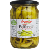 Fefferoni, Hot Peppers (Gradina) 17 oz (490 g) - Parthenon Foods