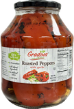 Roasted Peppers with Garlic (Gradina) 58 oz - Parthenon Foods