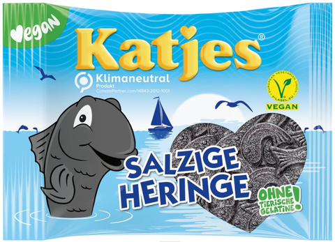 Salzige Heringe, Salted Black Licorice (Katjes) 200g - Parthenon Foods