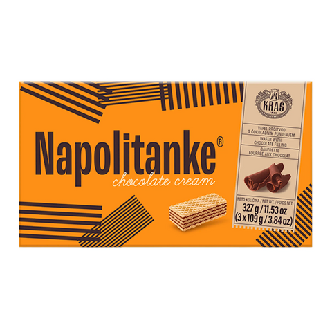 Napolitanke Chocolate Cream Wafers (Kras) 327g - Parthenon Foods
