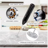 Hand Held Frother - Mixer, Battery Operated - Parthenon Foods