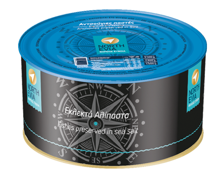 Anchovies in Sea Salt (North Evia) 5.5 KG TIN – Parthenon Foods