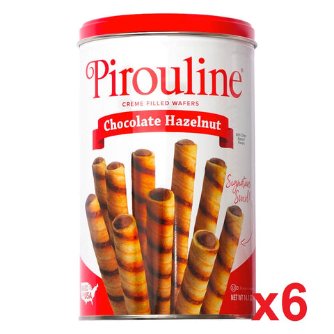 Creme de Pirouline, Chocolate Hazelnut Wafers, CASE (6 x14 oz) - Parthenon Foods