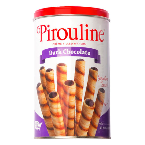 Creme de Pirouline, Dark Chocolate Wafers, 14 oz (400g) - Parthenon Foods