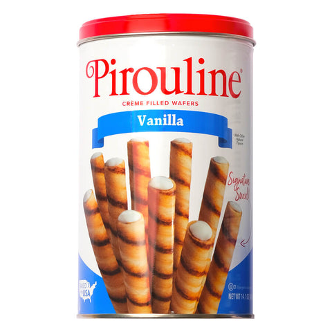 Creme de Pirouline, Vanilla Cream Filled Wafers, 14.1 oz - Parthenon Foods