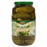 Krastavci Pasteurized Cucumbers, Dill Pickles (Podravka) 2450g - Large Jar - Parthenon Foods