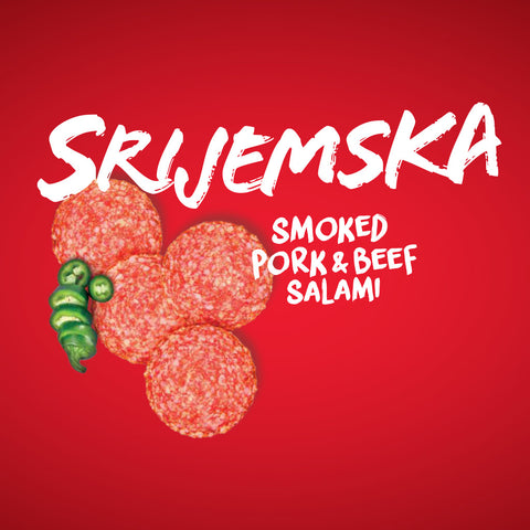 Srijemska Smoked Pork and Beef Salami (Podravka) 1.0 Lbs - Parthenon Foods