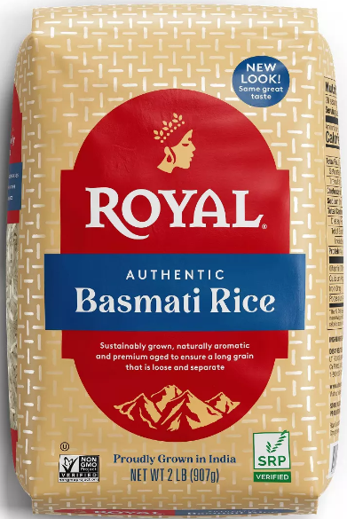 Basmati Rice (Royal) 2 lb (32 oz) – Parthenon Foods