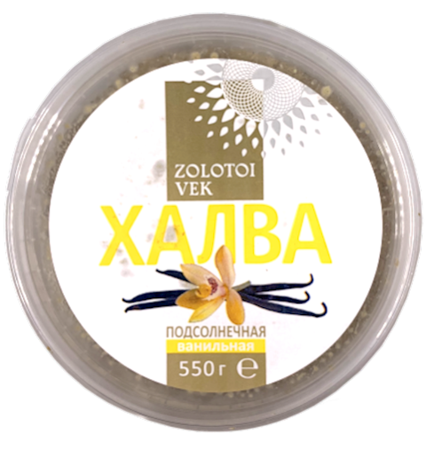Halva Podsolnechnaya-Vanilnaya 500g - Russian Food Online Shop "Babushka