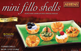 Mini Fillo Shells (Athens) 15 Baked Shells, 1.9 oz (53.86g) - Parthenon Foods
