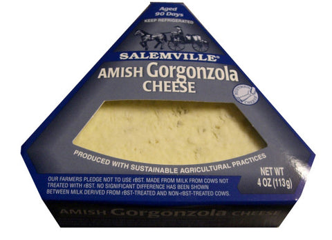 Gorgonzola Cheese, Amish (Salemville) 4 oz (113g) - Parthenon Foods