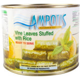 Vine Leaves Stuffed with Rice (Ampotis) 70 oz (2kg) - Parthenon Foods