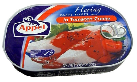 Herring Fillets in Tomato Cream (Appel) 200g - Parthenon Foods