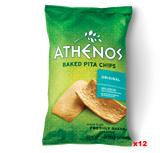 Baked Pita Chips, Original (Athenos) CASE (12 x 9 oz) - Parthenon Foods