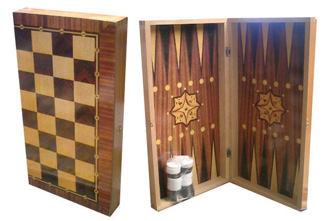 Backgammon Set (Tavli) Wooden - Parthenon Foods
