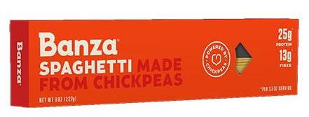 Spaghetti Made From Chickpeas (Banza) 8 oz - Parthenon Foods