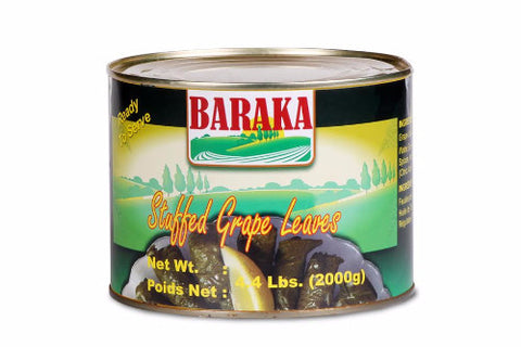 Stuffed Grape Leaves (Baraka) 4.4 Lbs. (2000g) - Parthenon Foods