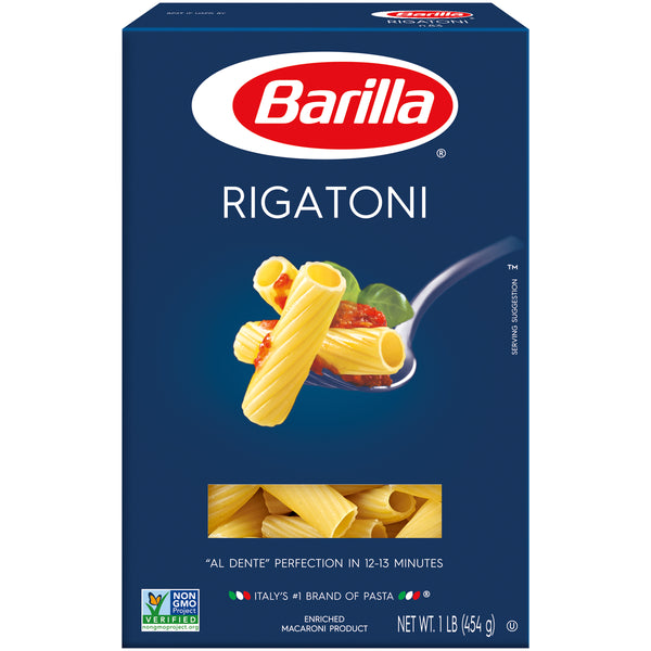Barillo Rigatoni Barilla Rigatoni Pasta 1lb – Parthenon Foods
