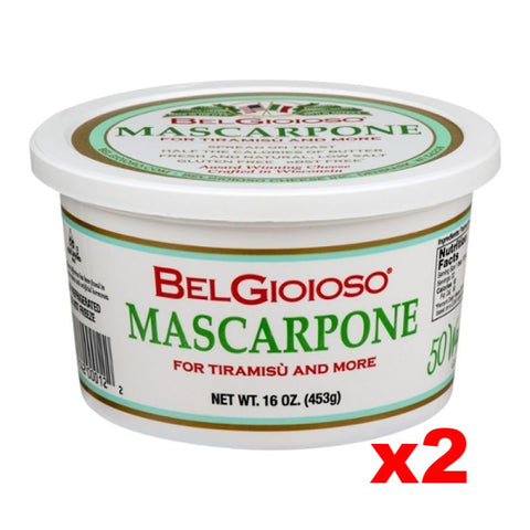 Mascarpone Cheese 2 PACK (2 x 16oz) - Parthenon Foods