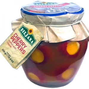 Cherry Peppers Stuffed with Cheese (Biljana) 550g - Parthenon Foods