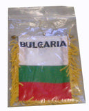 Bulgarian Flag with String and Suction Cup, 4x6 in. - Parthenon Foods