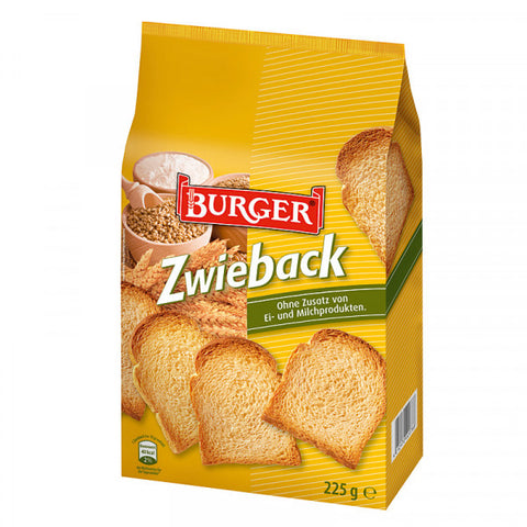 Zwieback, Rusks (Burger) 8 oz (225g) - Parthenon Foods