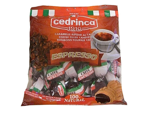 Espresso Filled Candies (cedrinca) CASE (24 x 125g) - Parthenon Foods