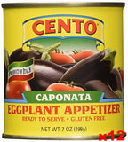 Caponata Eggplant Appetizer (CENTO) CASE (12 x 7 oz) - Parthenon Foods