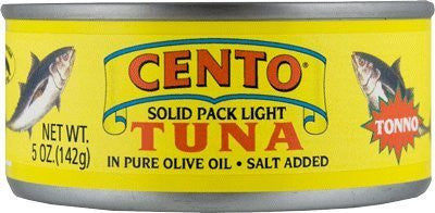Cento Tuna in Pure Olive Oil, 5 oz (142g) - Parthenon Foods