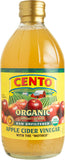 Apple Cider Vinegar, Organic, Raw Unfiltered (Cento) 16.9 oz - Parthenon Foods
