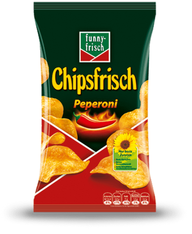 Potato Chips, Chipsfrisch - Peperoni, 150g - Parthenon Foods