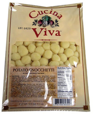 Potato Gnocchetti (CucinaViva) 17.5oz - Parthenon Foods