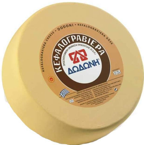 Kefalograviera Cheese DODONI, approx. 22-25 lb Wheel - Parthenon Foods